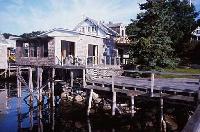 Wharf Porch - Dockside.  Queen and twin beds with bath, porch.  Living room, refrigerator, microwave.
